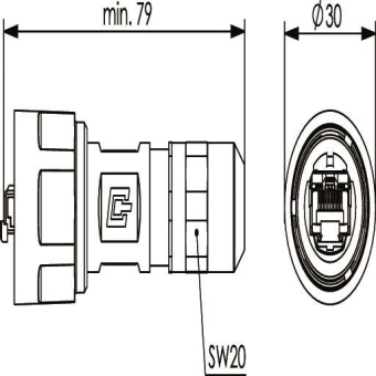 TG STX V1 RJ45 Steckerset      100007455 