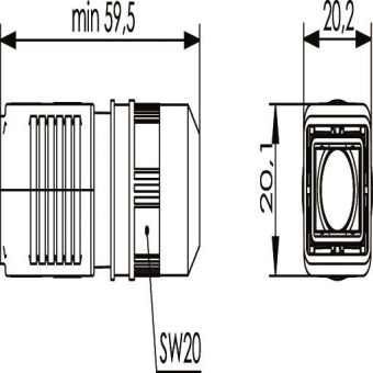 TEGA STX V4 SteckerGehäuse   H86011A0011 