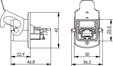 TG   STX V5 Flanschset RJ45  J80020A0006 
