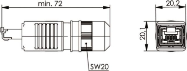 TG STX V4 RJ45 Steckerset    J80026A0013 