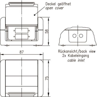 TG Anschlussdose IP44 AP     H82000A0013 