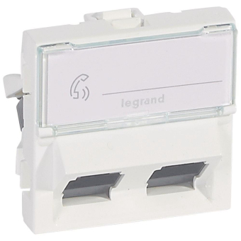 Legrand 076504 Datendose Kat.6 2xRJ45 