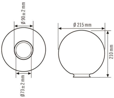Esylux Ersatzglas zu AL P     EL10026157 