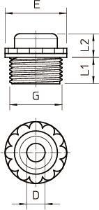 OBO 90 M32 OF Einschraubnippel offene 