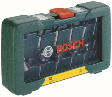 Bosch Fräser-Set-HM 12tlg     2607019465 