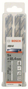 Bosch 5Metallbohrer HSS-G DIN 2608585525 