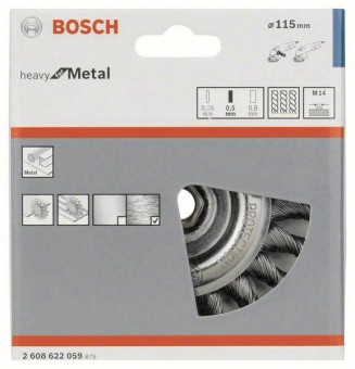 Bosch Scheibenbürste Stahl    2608622059 