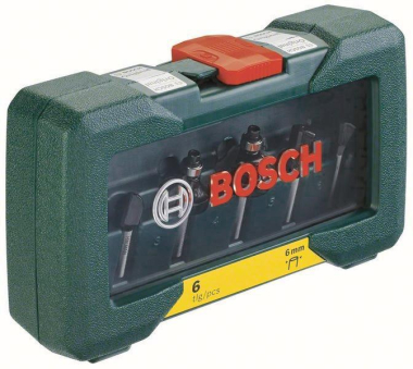 Bosch Fräser-Set-HM 6tlg D6mm 2607019464 