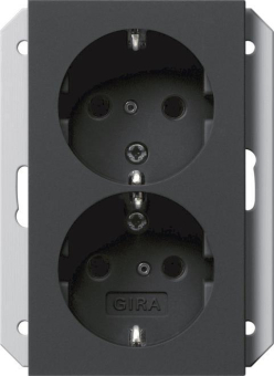 GIRA 2731005 SCHUKO-Doppelsteckdose SH 