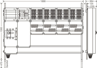Hensel Ladeverteiler f. Mi EV 11kW 24001 