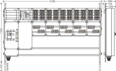 Hensel Ladeverteiler f. Mi EV 11kW 30001 