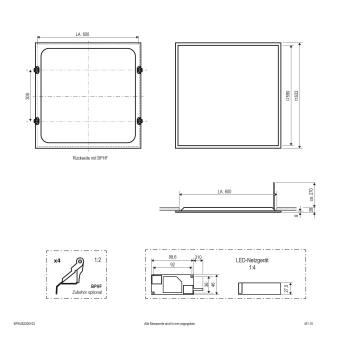 EVN LED Einbaupanel für     BPSU62300102 