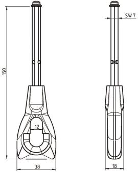 Rademacher GGK 539-13 Öse f.Handkurbel 