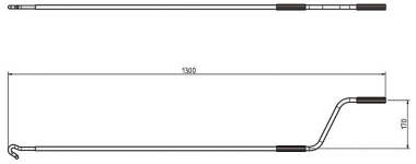 Rademacher GGK 539-14 Handkurbel 1300mm 
