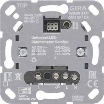 GIRA 540100 S3000 Uni-LED-Dimmeinsatz 