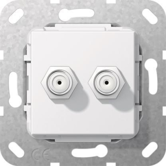 GIRA 565103 SAT-F-Buchse 2fach Kupplung 