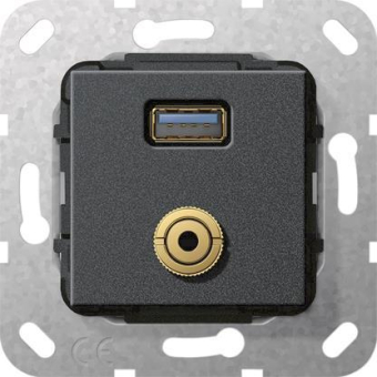 GIRA 568610 USB 3.0A M-Klinke Kupplung 