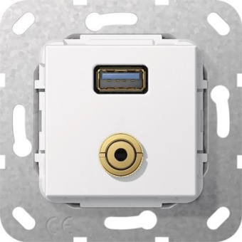 GIRA 568603 USB 3.0A M-Klinke Kupplung 