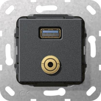 GIRA 568710 USB 3.0A M-Klinke 