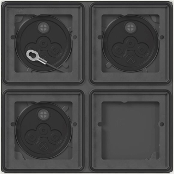 GIRA 5508902 AP-Gehäuse 2x2fach 