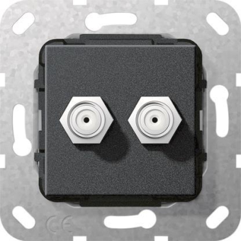 GIRA 565110 SAT-F-Buchse 2fach Kupplung 