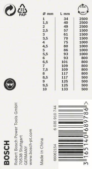 Bosch Metallbohrer-Set HSS-Co 2608587014 