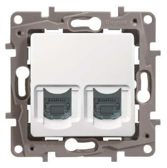 Legrand 664776 Datendose Kat.6 2xRJ45 