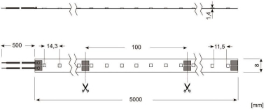 Radium LED   LED STRIP 400 S 830/24V 50M 