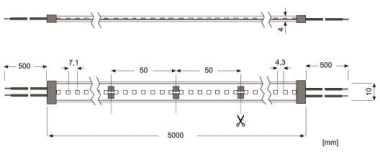 Radium   LED STRIP 800 S 827/24V/IP67 5M 
