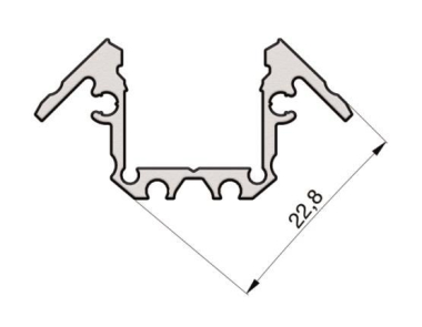   PROFILE SMALL CORNER 22.8/22.8/B1C1 2M 