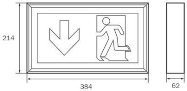 RP-Technik RZ-Leuchte Wand ZBA  LXW019ML 