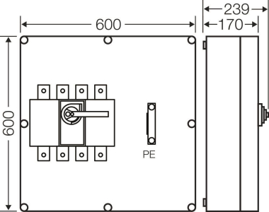 Hensel Mi-Lasttrennschaltergeh.  Mi 7846 