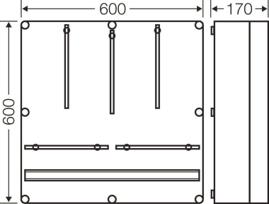 HENS Mi-Zählergehäuse             MI2800 