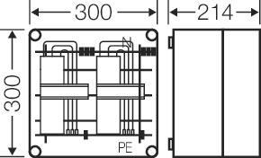 HENS Mi-Verteiler 400A mit 2     Mi 6205 