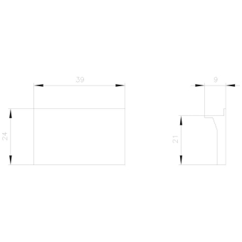 Siemens 3RV19156AB Abdeckkappe 