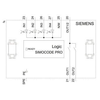 Siemens 3UF73001AU000 Digitalmod. 4 Ein. 