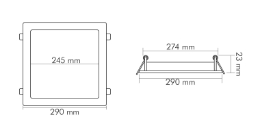 Nobile LED Panel Flat 300 Q   1503054147 