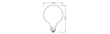 Ledvance LED Globe 125 150 Filament V 