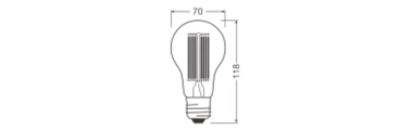 Ledvance LED Classic A 150 Filament V 