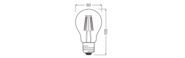 LEDV LED Bulb 3,4-40W/827 470lm 