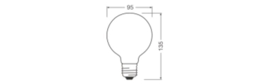 LEDV LED Globe 5,9-60W/827 806lm 