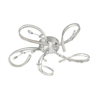 EGLO LED-Deckenleuchte/5 Chrom     97487 