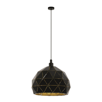 EGLHL/1 E27 Ø400 Schwarz/Gold ROCCAFORTE 