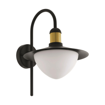 EGLO Außen Wandleuchte/1 Schwarz-  97285 