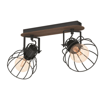 EGLO Spot SAMBATELLO braun, silber 98135 