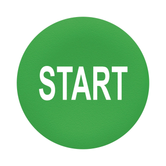 Schneider Tastenschild rund flach ZBA333 