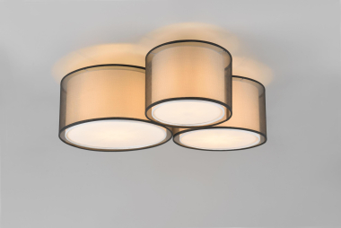 TRIO Deckenl. BURTON, 3xE27    611490332 