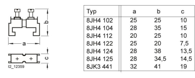SIEM Klemme 1pol. für Schienen   8JH4124 