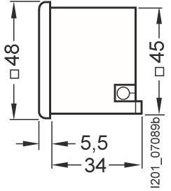 Siemens 7KT5504 Zeitzähler 48x48mm 