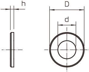 OBO WS M6 D12 A2 Unterlegscheibe M6 A2 
